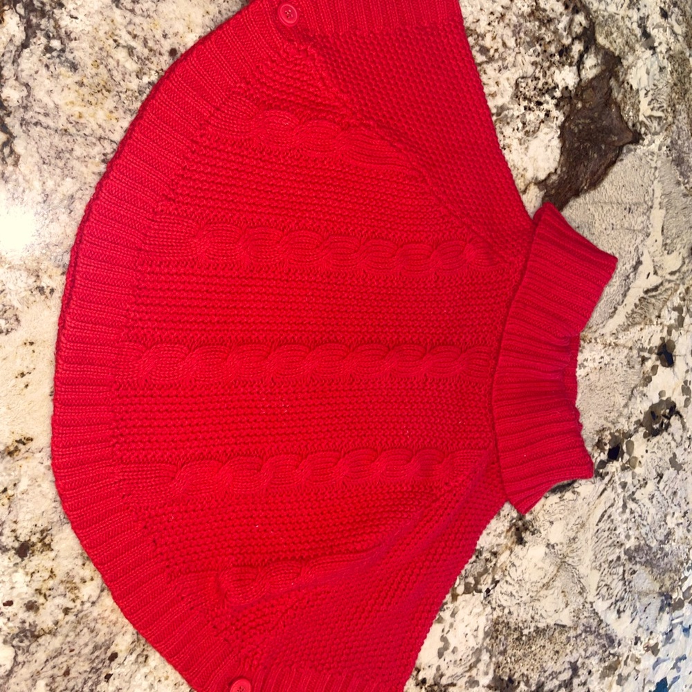 Girls red sweater